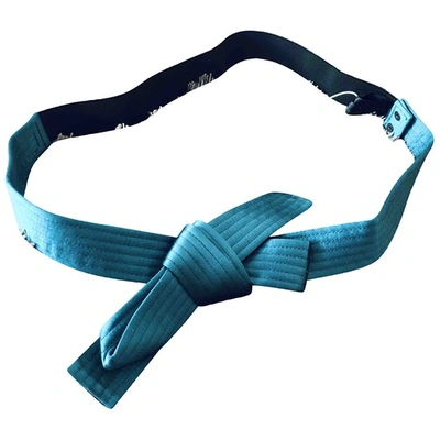 Pre-owned Lanvin Belt In Blue