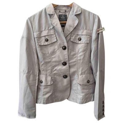 Pre-owned Peuterey Short Vest In Silver