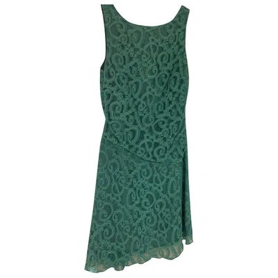 Pre-owned Versus Lace Mini Dress In Green