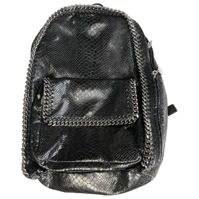 Pre-owned Stella Mccartney Falabella Cloth Backpack In Black