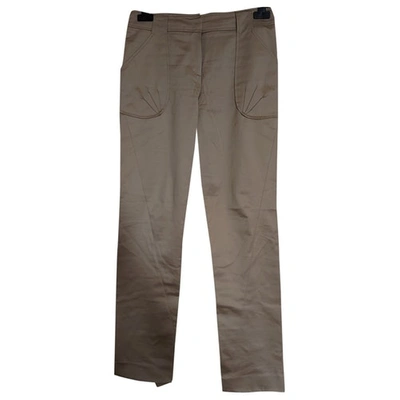 Pre-owned Cacharel Straight Pants In Beige