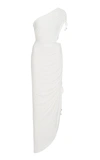 Significant Other Women's Cindy Asymmetric Ruched Cutout Jersey Maxi Dress In Ivory