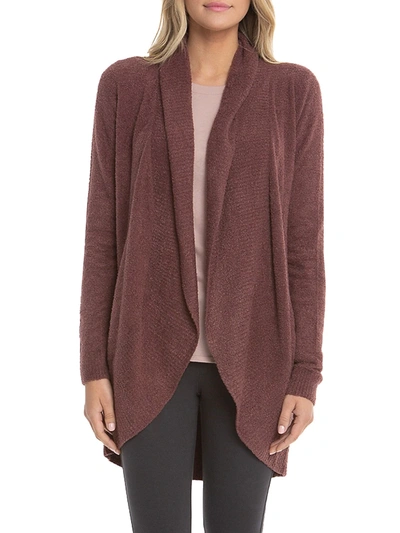 Barefoot Dreams The Cozy Chic Lite Circle Cardigan In Rosewood