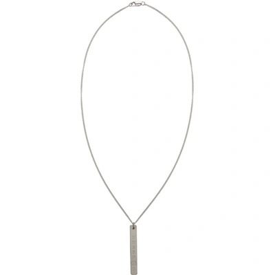 Maison Margiela Number-engraved Sterling-silver Necklace