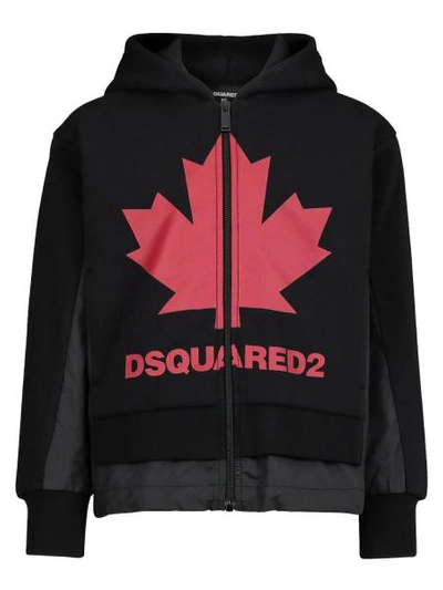 Dsquared2 Kids Sweat Jacket For For Boys And For Girls In Black