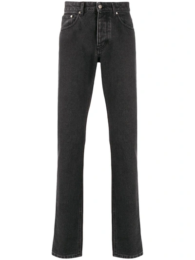 Ami Alexandre Mattiussi Classic Fit Five-pocket Jeans In Black