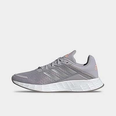 Adidas Originals Adidas Big Kids' Duramo Sl Running Shoes In Glory Grey/silver Metallic/light Flash Orange