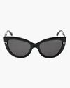 Tom Ford Anya Cat-eye Monochromatic Sunglasses In N/a