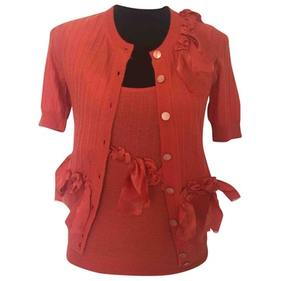 Pre-owned Dior Orange Cotton Knitwear