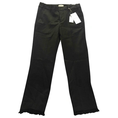 Pre-owned Zadig & Voltaire Black Wool Trousers
