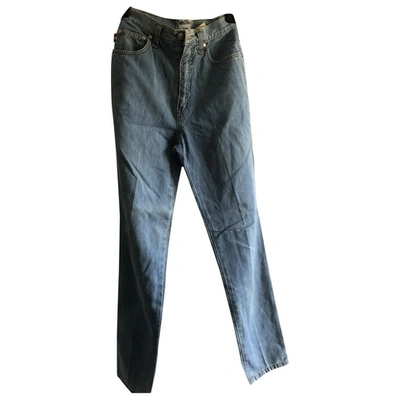 Pre-owned Moschino Cheap And Chic Blue Cotton Jeans