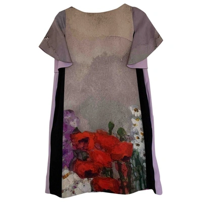 Pre-owned Antonio Marras Silk Mini Dress In Multicolour