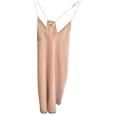 Pre-owned Zadig & Voltaire Silk Waistcoat In Pink
