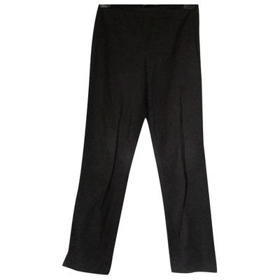Pre-owned Ralph Lauren Straight Trousers In Black