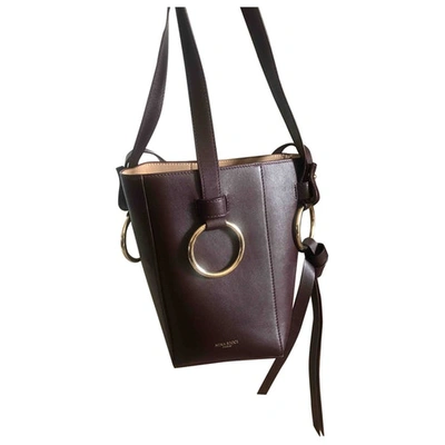 Pre-owned Nina Ricci Burgundy Leather Handbag