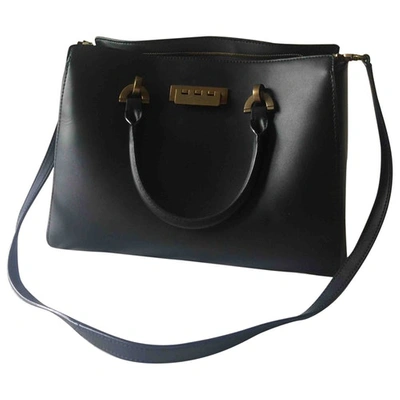Pre-owned Zac Posen Black Leather Handbags