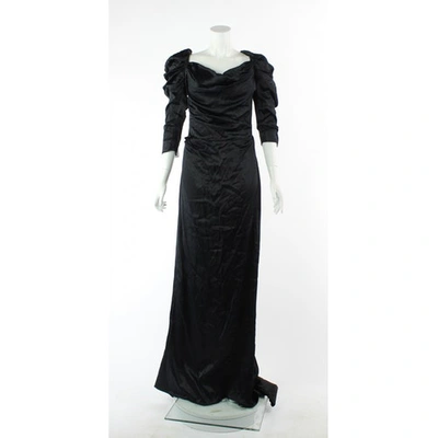 Pre-owned Vivienne Westwood Silk Dress In Black