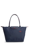 Longchamp Le Pliage Club Tote In Navy