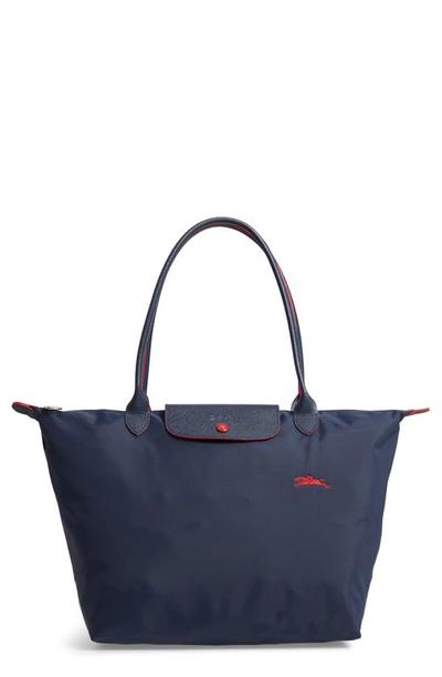 Longchamp Le Pliage Club Tote In Navy