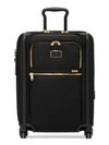 Tumi Alpha International Dual Access 4-wheel Carry-on In Black Gold