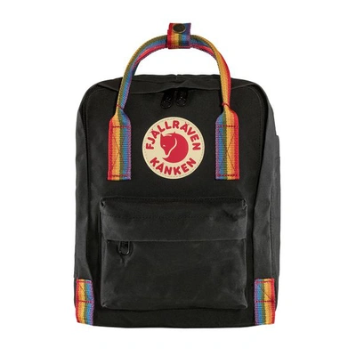 Fjall Raven Kanken Rainbow Backpack In Black
