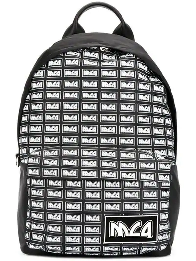 Mcq By Alexander Mcqueen Men's Rucksack Backpack Travel  Meatla Repeat In Black