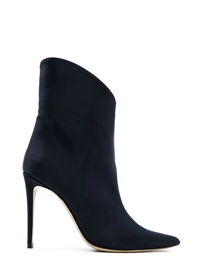 Aldo Castagna Black Boots In Blue