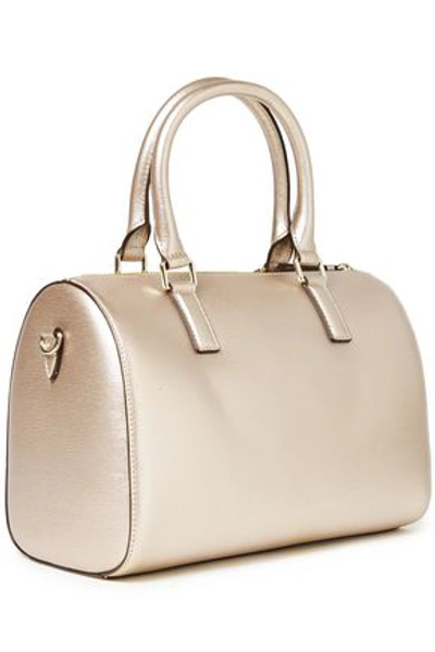 Dkny Bryant Medium Textured-leather Tote In Rose Gold