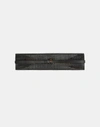 Lafayette 148 Woven Leather Obi Belt In Black