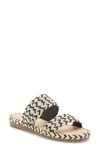 Lucky Brand Women's Decime Woven Slide Sandals Women's Shoes In Black Multi