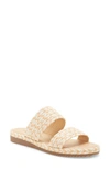 Lucky Brand Women's Decime Woven Slide Sandals Women's Shoes In Peach Fabric
