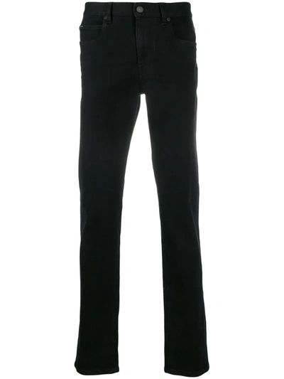 Z Zegna Mid-rise Slim Leg Jeans In Black