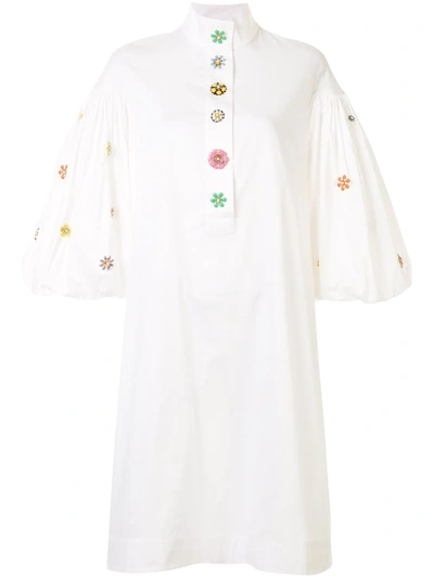 Romance Was Born Kindness Shirt Dress In White