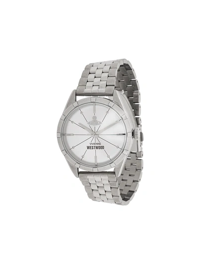 Vivienne Westwood Conduit 40mm Watch In Silver