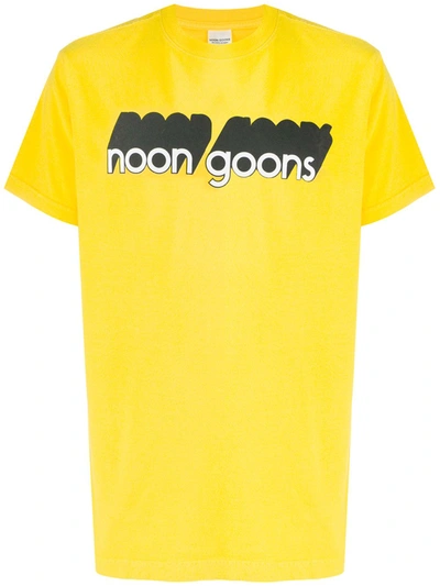 Noon Goons Logo Print T-shirt In Yellow