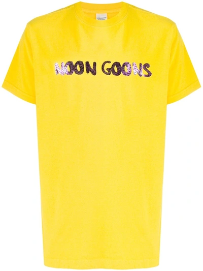 Noon Goons Logo-print Short Sleeved T-shirt In Yellow