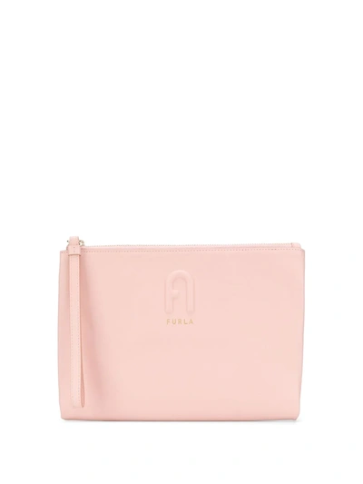 Furla Babylon Clutch Bag In Pink