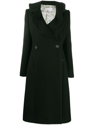 Pre-owned Valentino 2000s Double-breasted Coat` In Black