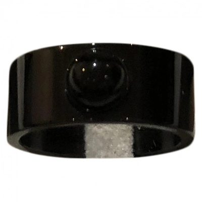 Pre-owned Lalique Black Crystal Ring