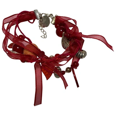 Pre-owned Nina Ricci Cloth Bracelet In Red