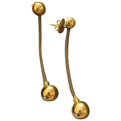 Pre-owned Roberto Coin Yellow Yellow Gold Earrings