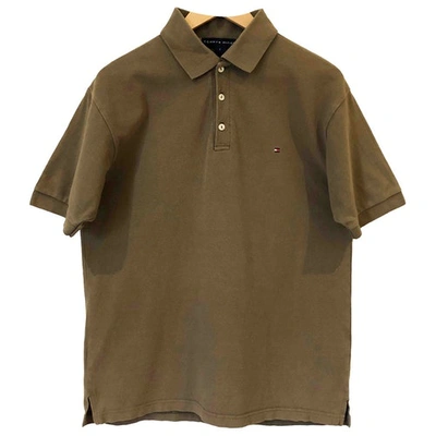Pre-owned Tommy Hilfiger Polo Shirt In Khaki