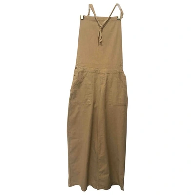 Pre-owned Designers Remix Jumpsuit In Beige