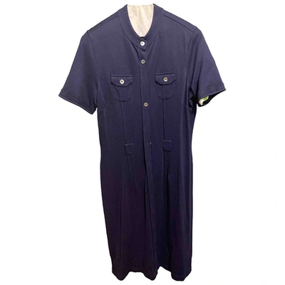 Pre-owned Brooks Brothers Mid-length Dress In Blue