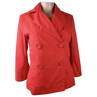 Pre-owned Ted Baker Jacket In Red