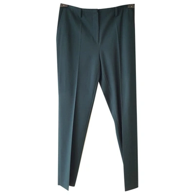 Pre-owned Lanvin Green Wool Trousers