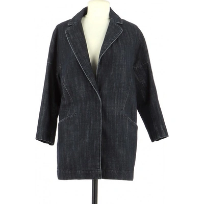 Pre-owned Comptoir Des Cotonniers Jacket In Navy