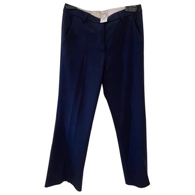 Pre-owned Merci Trousers In Blue