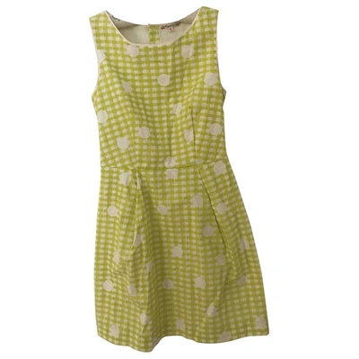 Pre-owned Bonpoint Mini Dress In Green