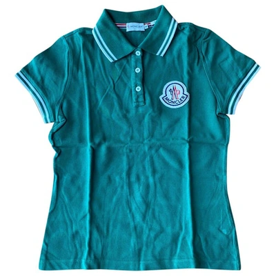 Pre-owned Moncler Green Cotton Top